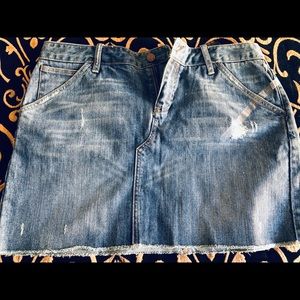 Express Short Jean Skirt